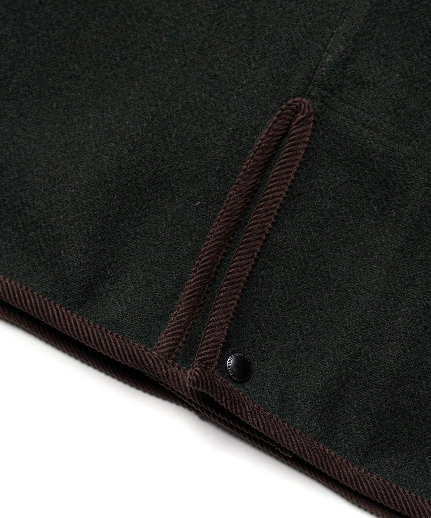 Edinburgh Club Wool Blended Herringbone Hunting Jacket [D/Green]