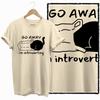 COOLMIND 100% cotton BEIGE cat print exclusive graphic women T shirt big size loose cotton cat lover women tshirt LOVELY cat tee