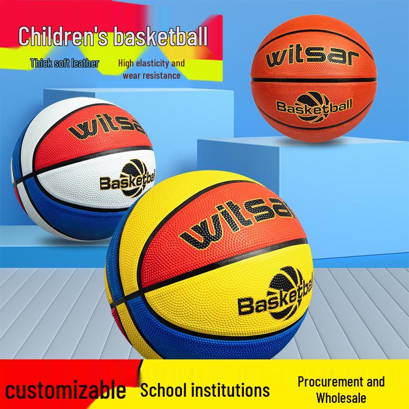 Beginner's Leather Basketball for Young Children: Sizes 3-7