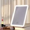 LED Makeup Mirror for Travel, Lighted Vanity Mirrors with Dimmable Light,Compact, Slim, Rechargeable Lighted Mirror