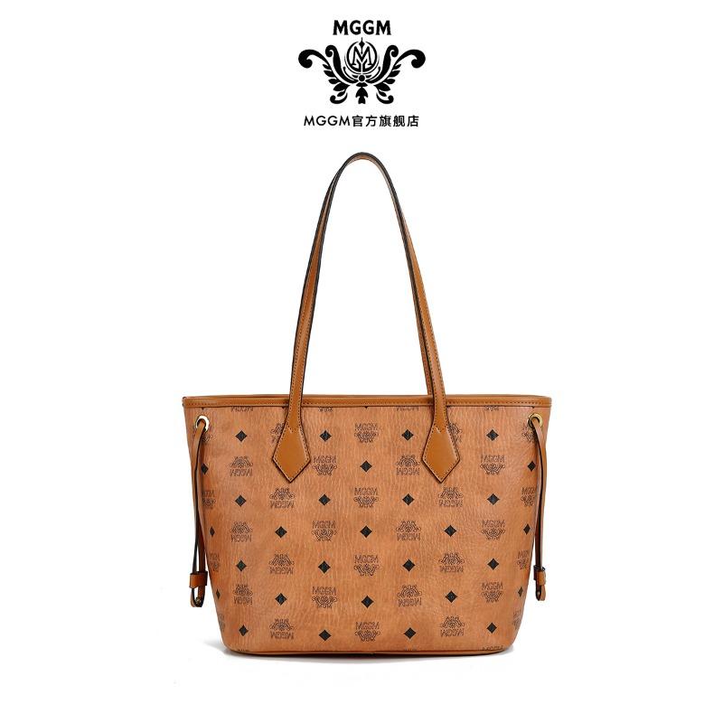 Spring New Women's Shoulder Bag Commuter Tote Bag Polyester Fiber Printed Mini Shopping Bag Matching