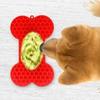 Bone-Shaped Silicone Dog Lick Pad - Relieve Boredom & Anxiety with Delicious Treats!
