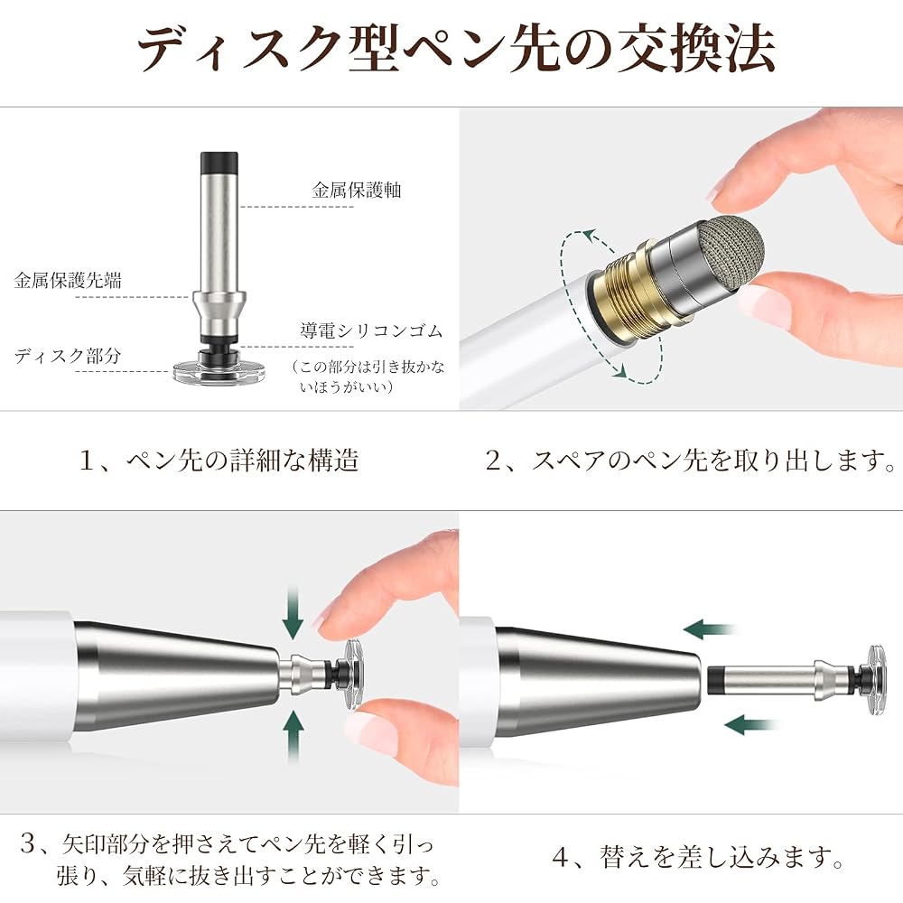 KINGONE 2-in-1 Touch Stylus Pen Ultra-Fine No Charging Required for iPhone iPad Android Switch