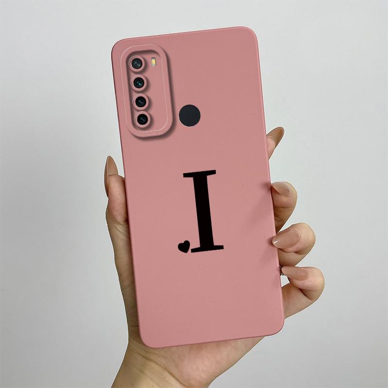 For Xiaomi Redmi Note 8 Case Redmi Note 8T Cover Redmi Note 8 Pro Cases Luxury Letters Square Phone Case Shockproof Back Cover