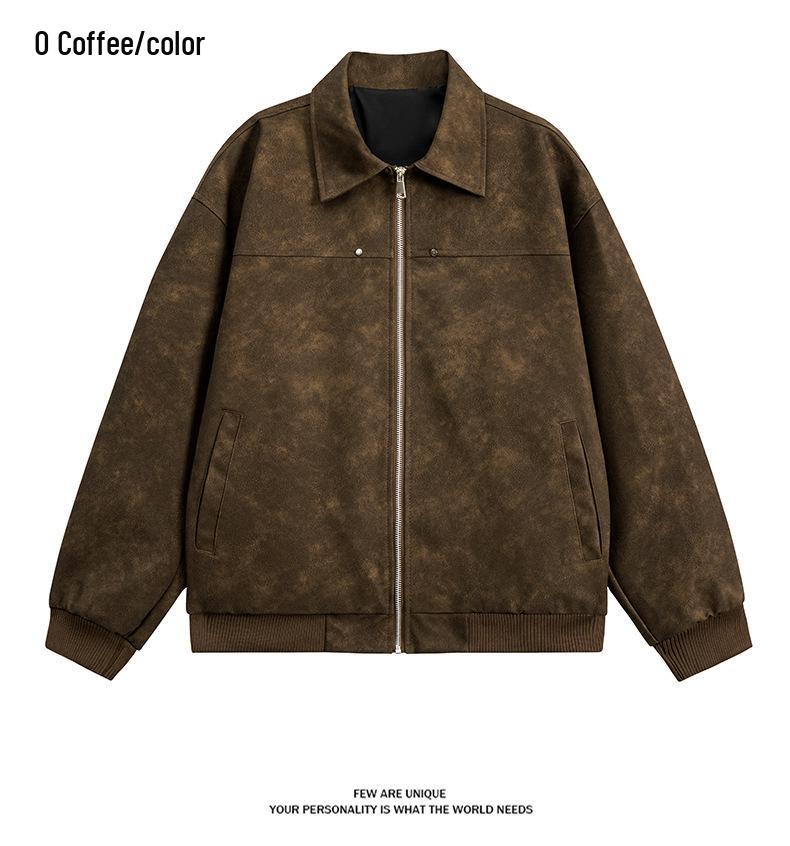 2025 Hipster Jacket: Men's High Street Trend, Hong Kong, Japanese Harajuku & Korean Style, Spring/Autumn, Loose Fit