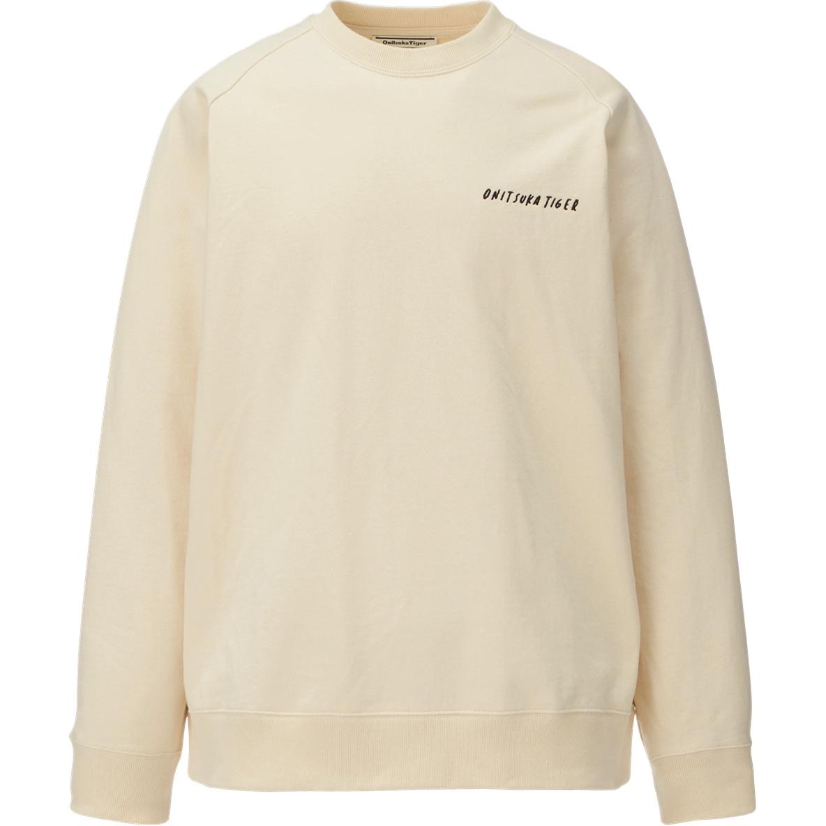 

Onitsuka Tiger Embroidered Loose Long Sleeve Sweatshirt Unisex sweatshirt Beige 2183B409-750 XS