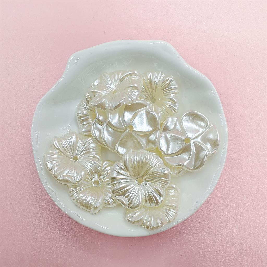 10/20 buc pentru bricolaj, manual, ac de păr, elegant, ABS, alb, imitație de perle, margele libere, fabricarea de bijuterii, descoperiri de ac, capace accesorii