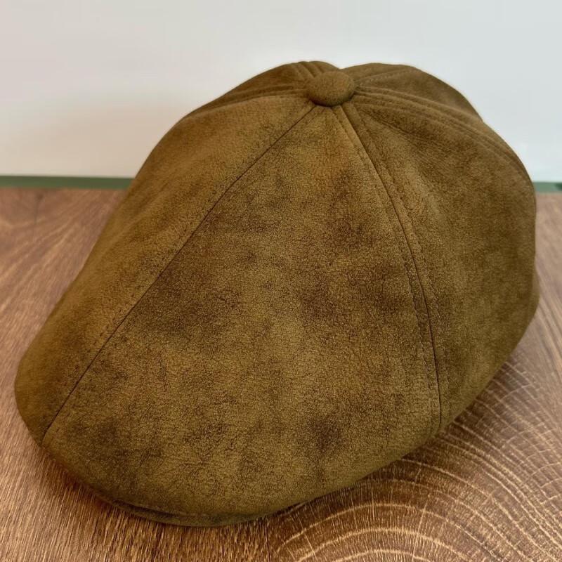

OEING Women s Retro Suede Beret Newsboy Cap