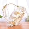Wedding Flower Basket Handbasket Romantic Fairy Lace Flower Baskets for Banquet Celebrations Engagement Ceremony Wedding Parties