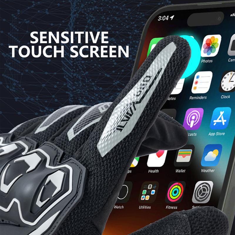 2026 New Summer Breathable Motorcycle Gloves Wear-resistant Non-slip Motocross Gloves Anti-fall Motorbike Gloves Men Touchscreen