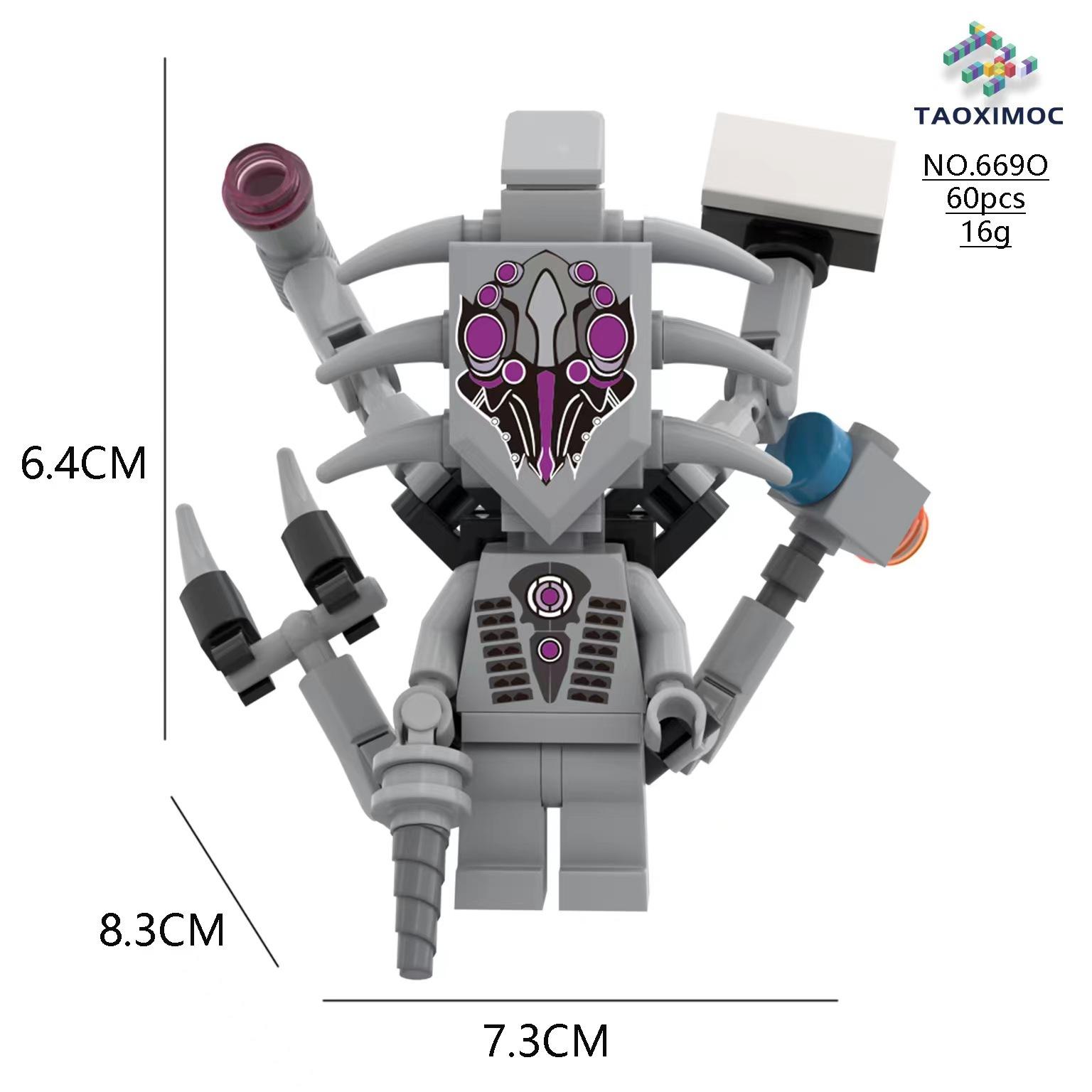 

Строительные блоки Titan Monitor Man Toilet Man Minifigure Toys