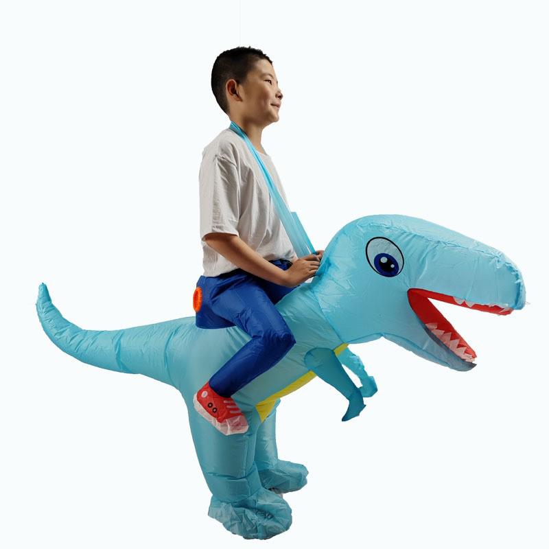 Halloween T-Rex aufblasbares Kostüm für Erwachsene & Kinder - Dinosaurier Cosplay Anzug