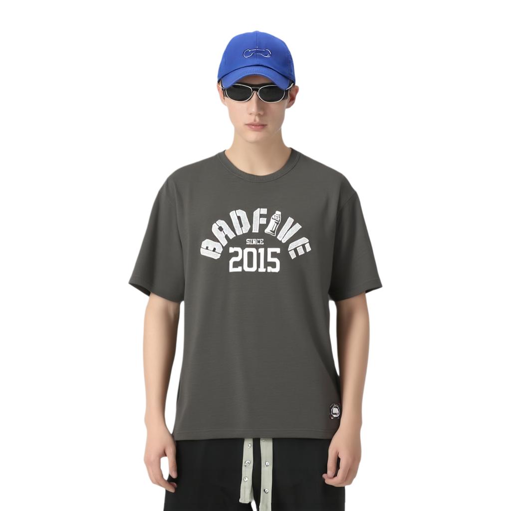 Li Ning BADFIVE T Shirt Men's Obsidian Gray AHSU147-6