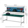 Yuanzu Lightweight Three-tier Anti-static Workbench with Pegboard