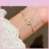 Zircon Heart Star Hollow Cuff Bracelet For Female Fashion Accessories