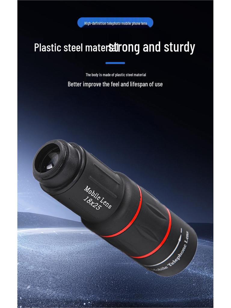 18X High Magnification HD Mobile Phone Telephoto Lens for Concert Photography
