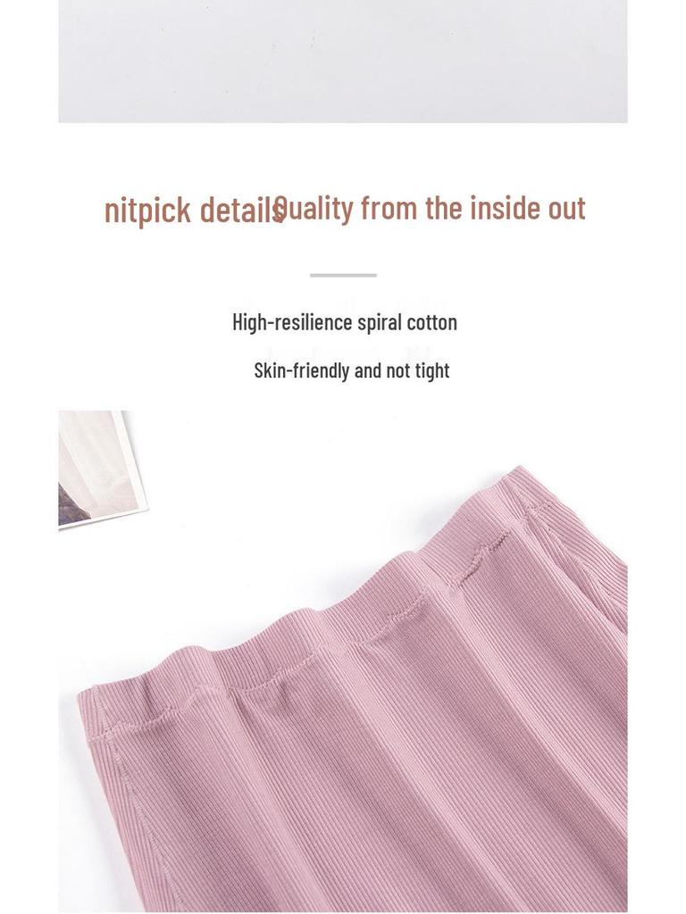 Plus Size Safety Cotton Lace High-Waist Shorts - Yina Ting