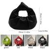 Casual PU Leather Shoulder Bags Large Capacity Solid Color Totes Lightweight Underarm Bags for Women Girls