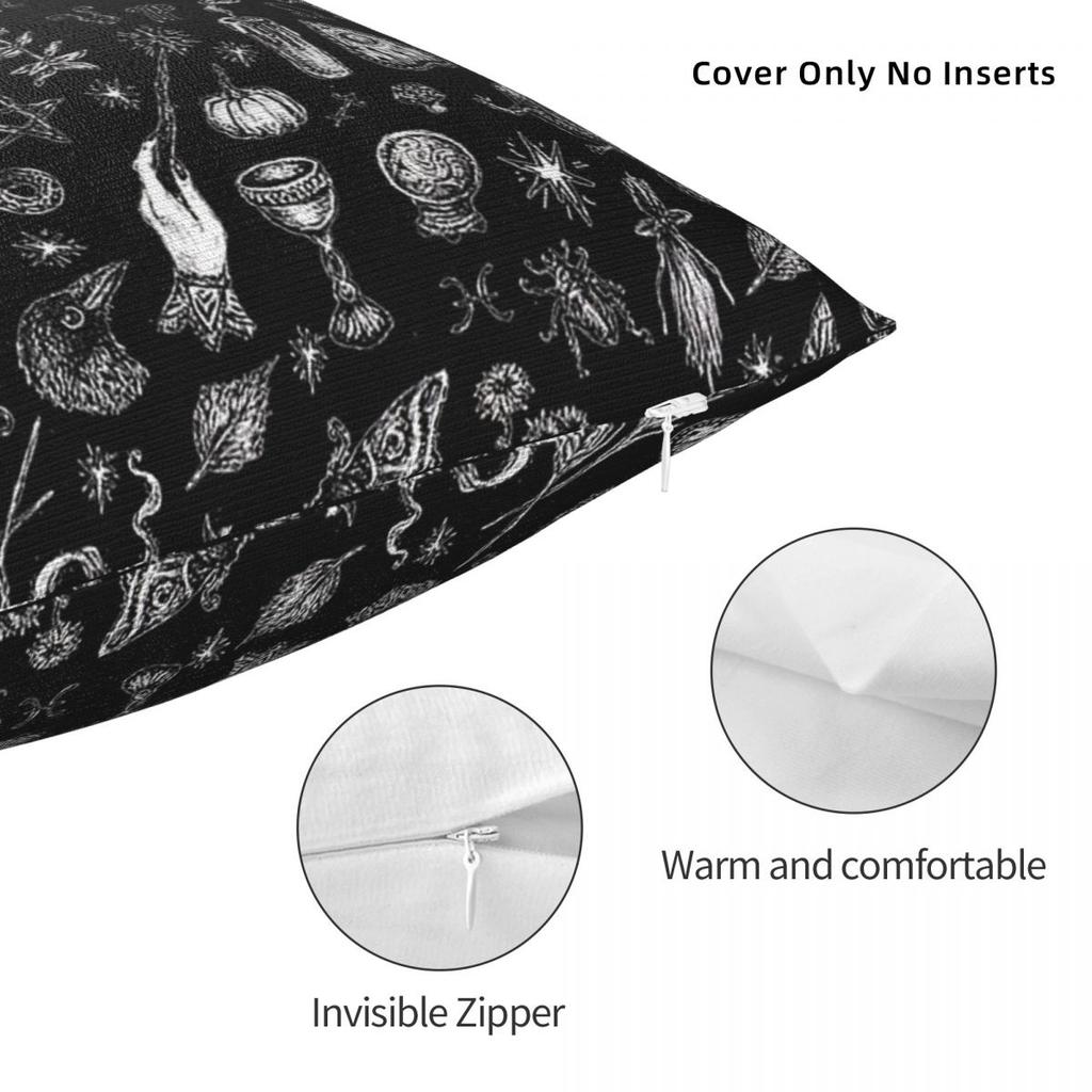 M Witch Pillow Cases Halloween Pumpkin Spooky Horror Cushion Cover Awesome Decorative Pillowcase For Car 40*40Cm