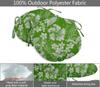 Vargottam Indoor Outdoor Round Bistro Chair Cushions Block Print 15-Inch Bistro Chair Pads Waterproof Seat Chair Cushion For Home