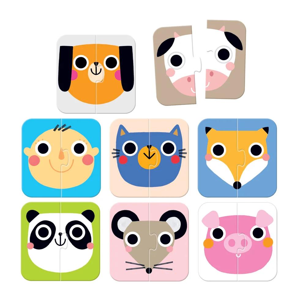 On-the-Go Puzzle Halves. Faces 15m+