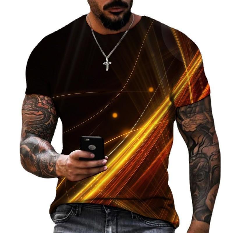 Men's T-shirt Summer Personalized Pattern 3D Short Sleeve Top T-shirts