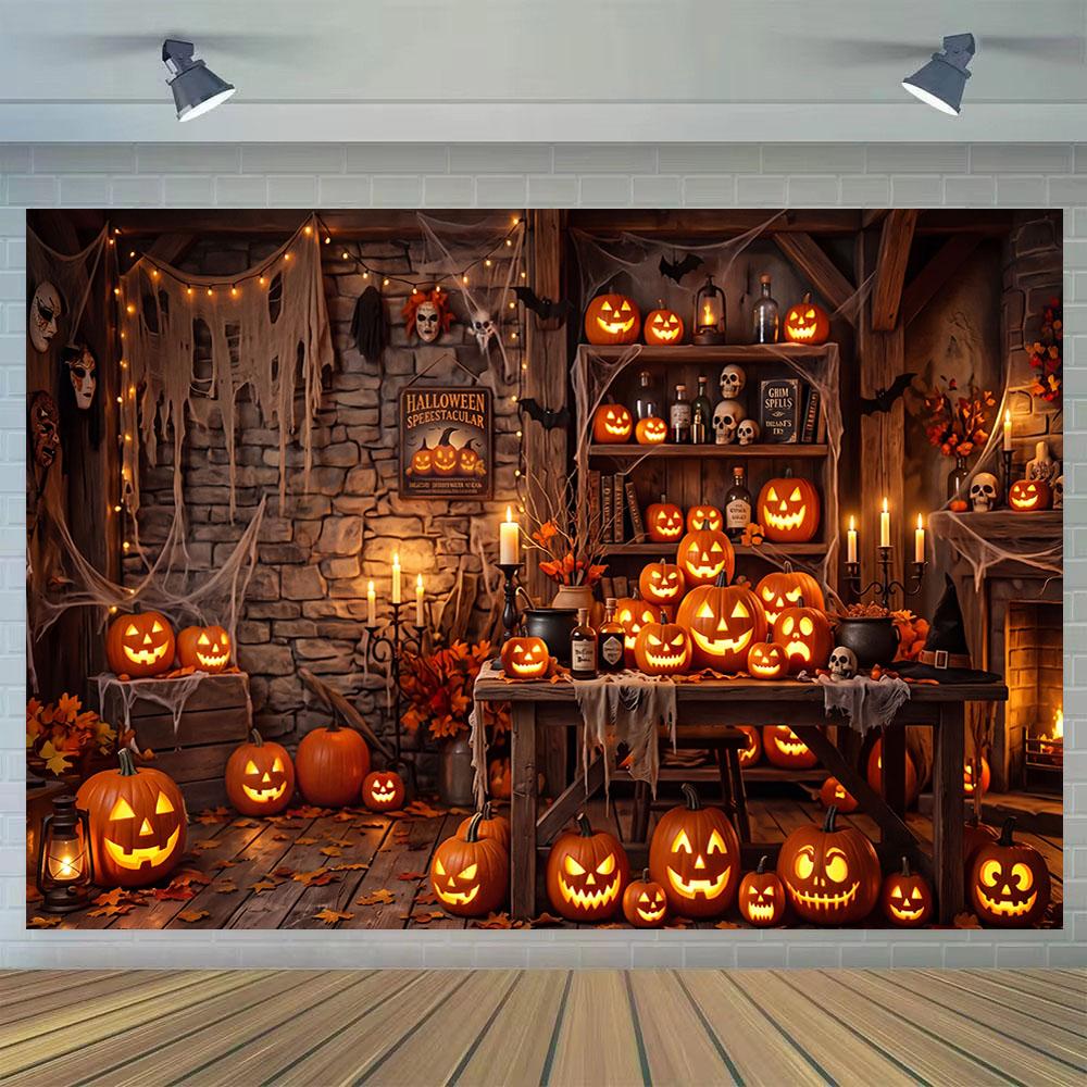 Halloween Party Backdrop Decoration Banner Photography Background