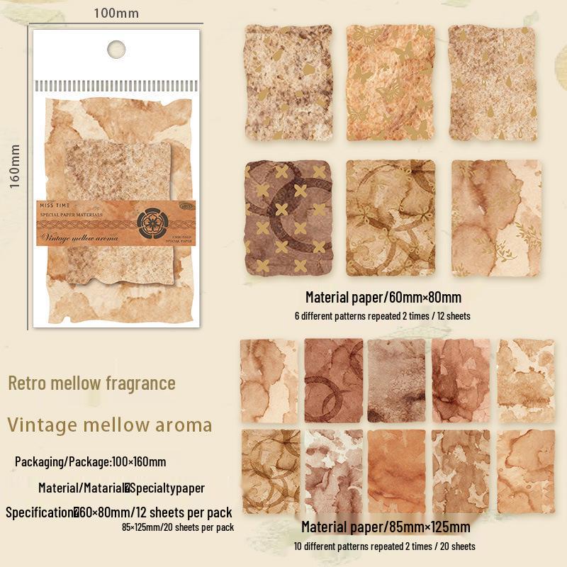 Ancient-Style Floral Embossed Paper Journal for Decorative Hand Account