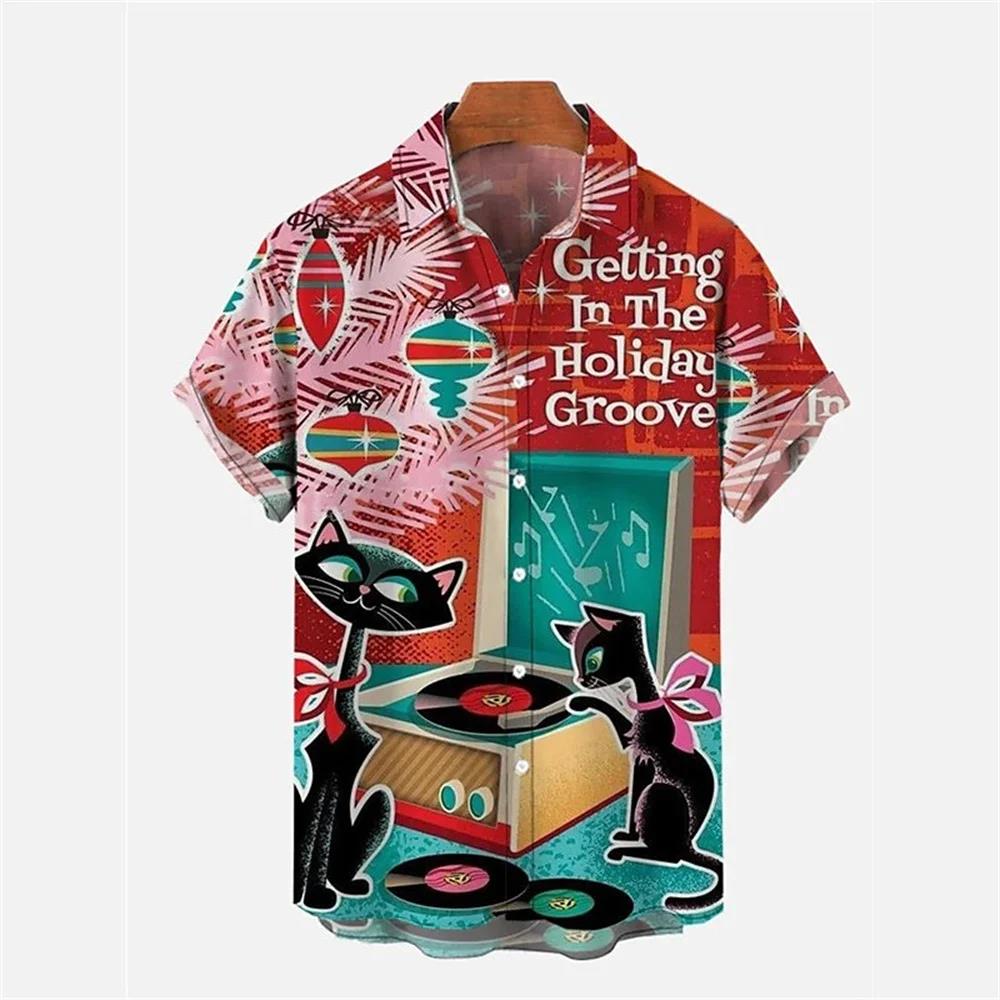 

Мужская рубашка для новогодней вечеринки с принтом рождественского снеговика, на пуговицах, с лацканами, повседневная, модная, с длинным рукавом L коричневый