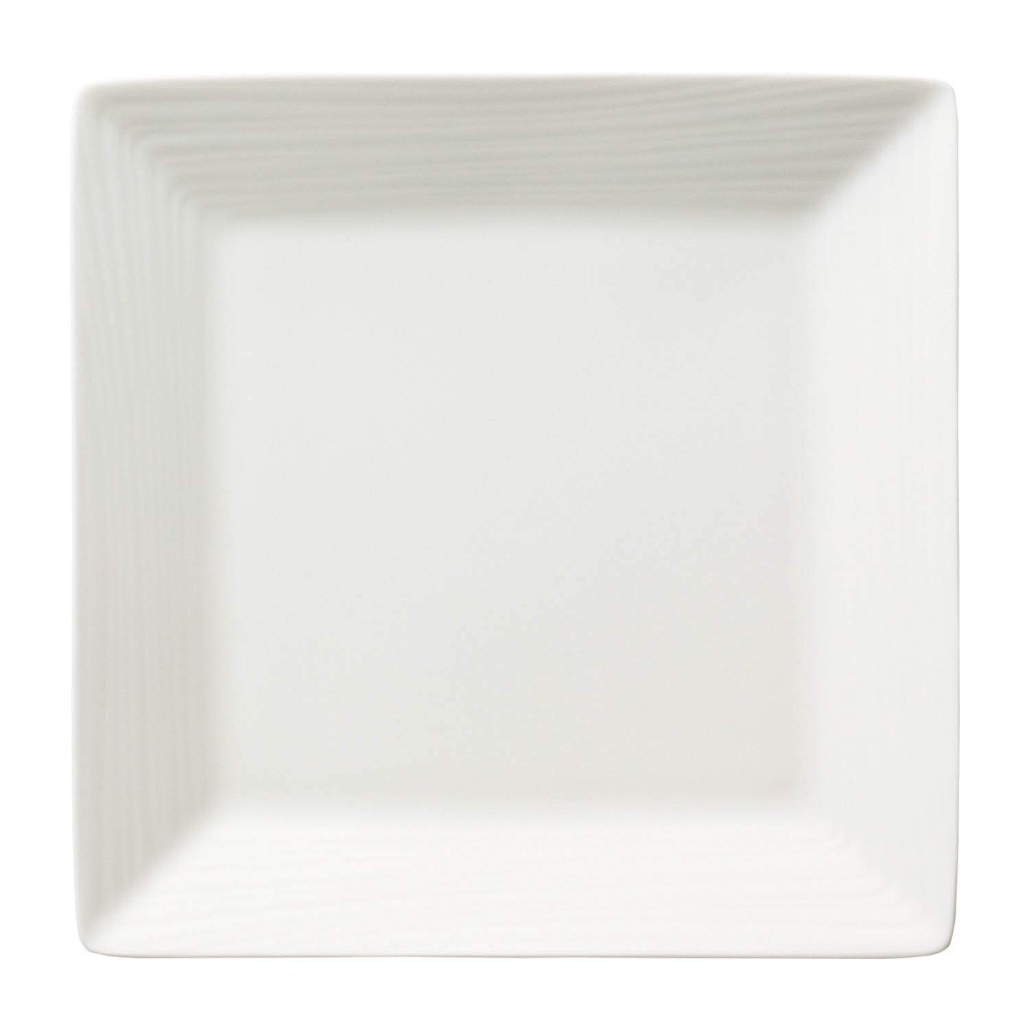 

Noritake Square Plate, 16.5cm, Conjunto, Microwave and Dishwasher Safe, White Bone China, 93936/4943