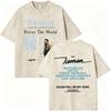 T-shirt Grafica Album ICEMAN Rapper Drake Vintage Lavato Uomo Donna Moda Hip Hop Oversize T-shirt Maschile Casual T-shirt in Cotone
