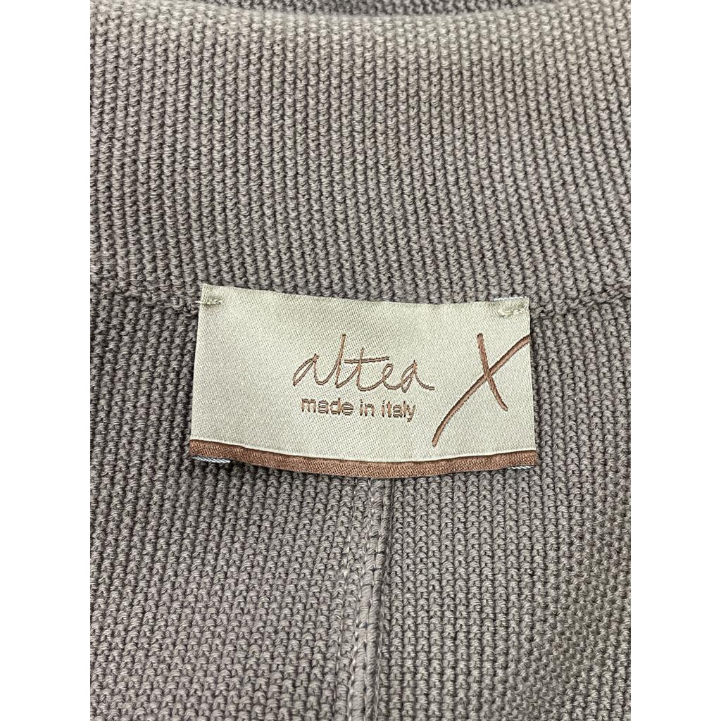 Altea Brown Cotton Knit Jacket Jacket L BrownUsed