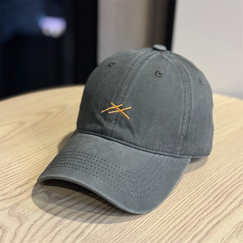 New autumn embroidery new versatile baseball cap fashion cap transparent enlarged widened face hat