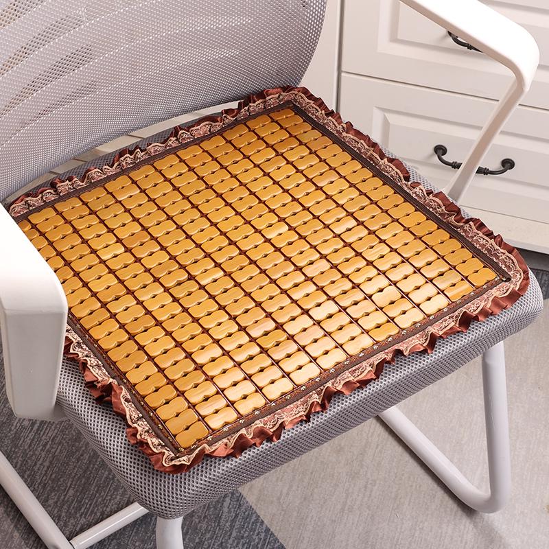 Breathable Bamboo Summer Cool Mat Cushion for Office and Car Chairs