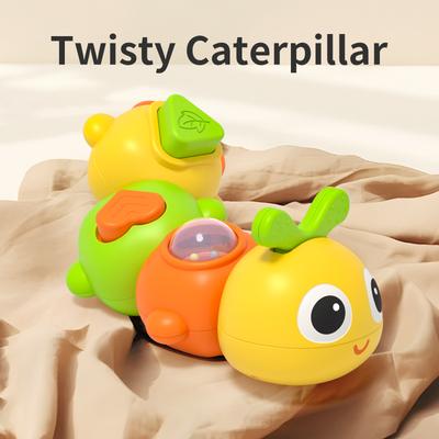 1 Stück Baby Rassel Spielzeug Cartoon Raupe Baby Greifen Beruhigendes Lernspielzeug