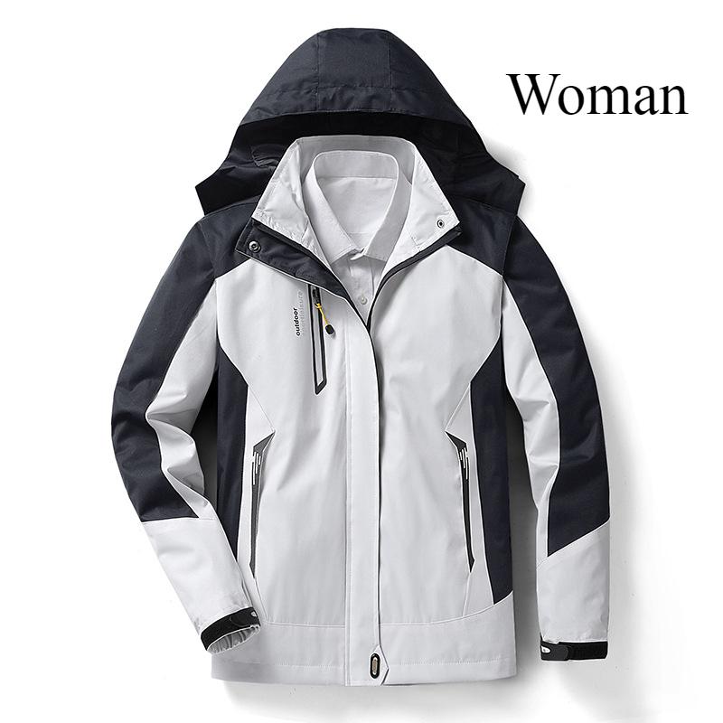 Utendørs hardshelljakke for par Enkeltlags sportsklær for menn og kvinner Tynn vindtett og vanntett