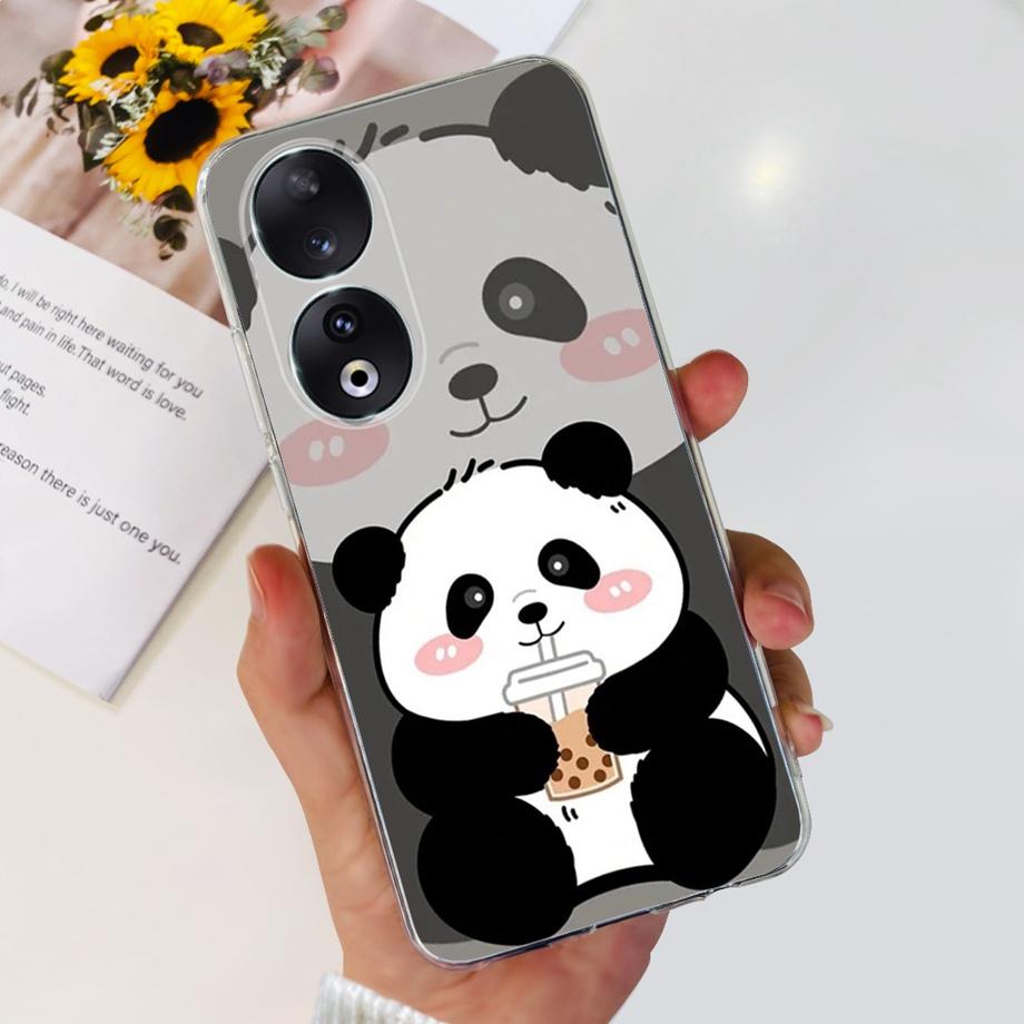Para Honor 90 / Honor 90 Lite 90 Pro 90 Smart Case Funda de Silicona Suave Elegante de Lujo Hermosa Flor de Cerezo Fundas Tapa Transparente