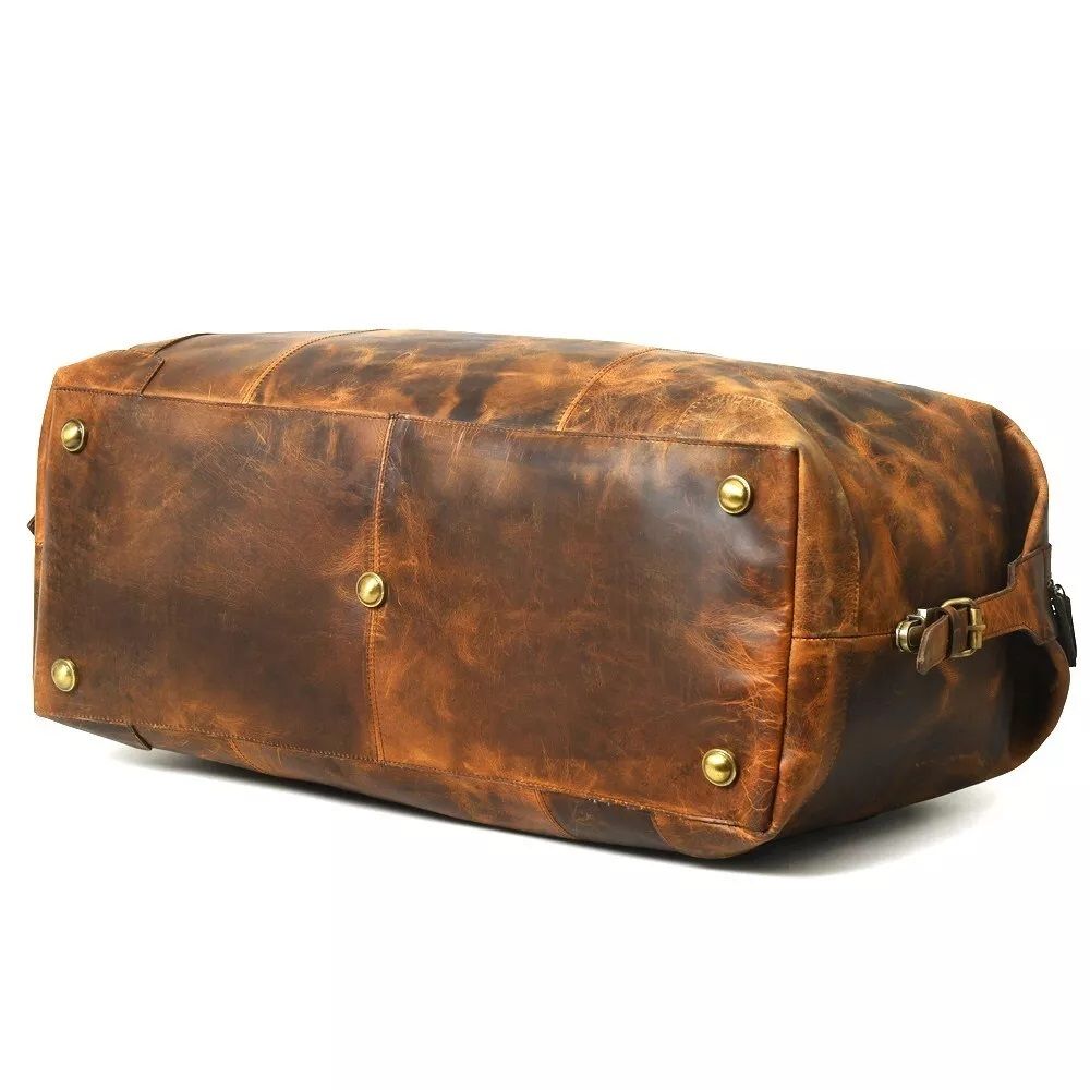 Cestovní taška z pravé kůže Víkendová taška Buffalo Leather Duffle Bag