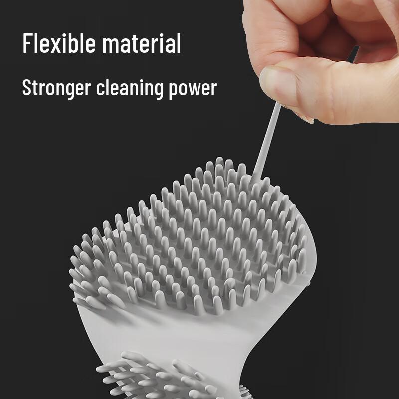 BaiJiaHaoShi Golf Style Silicone Toilet Cleaning Brush