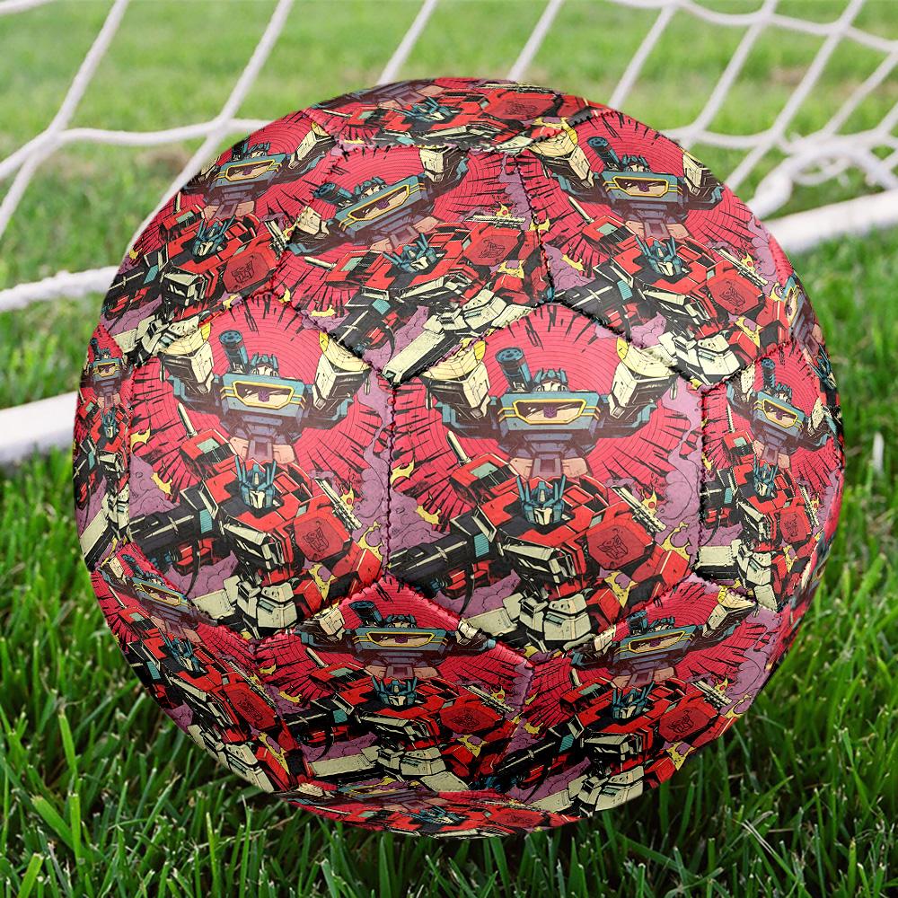 Transformers Print Size 5 Soccer Ball, Standard Match Football for Sports Game and Team Practice, Ideal Gift for Soccer Fans
