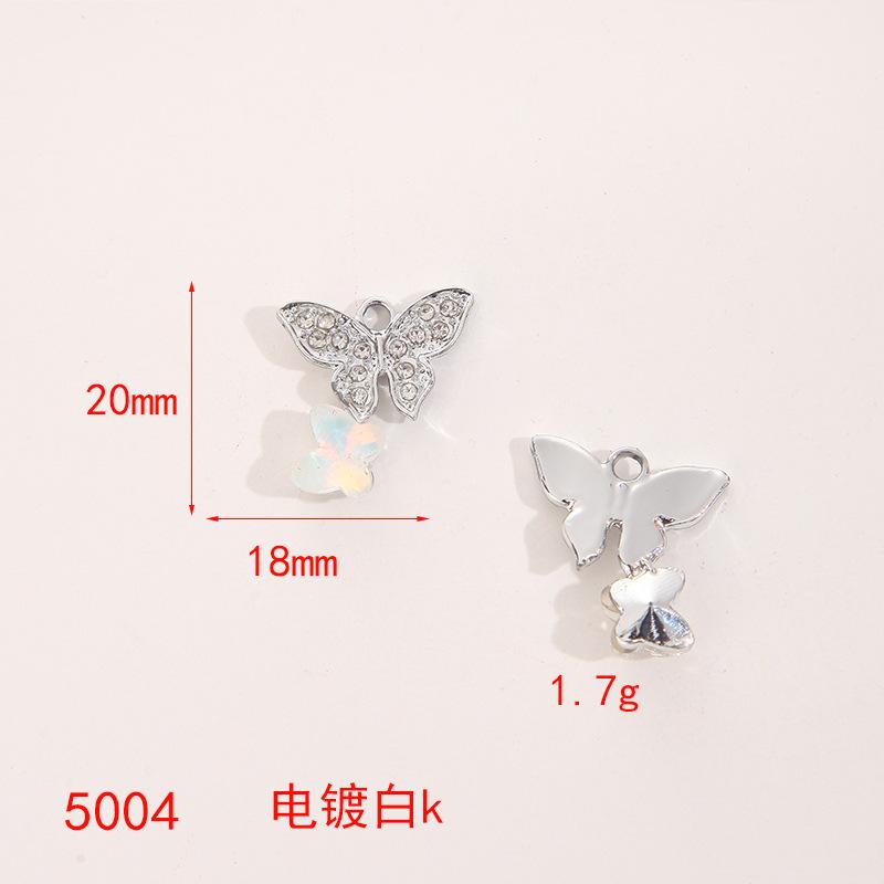 Baroque Bow Water Drop Pendant Pendant Diy Handmade Peach Heart Earrings Hand Necklace Material Bag Accessories