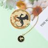 Fourth Wing Bookmark - Dragon Knight Story Gothic Round Metal Bookmark Book Accessories Pendant Dragon Bookmark Stationery