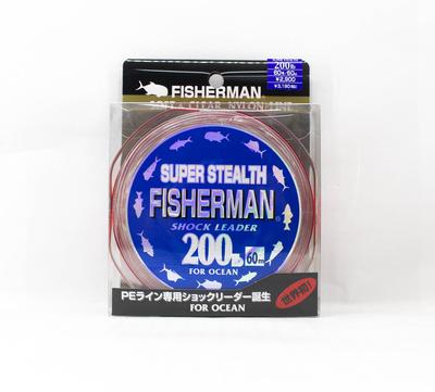 Fisherman Нейлоновий шок-лідер Super Stealth 200 фунтів x 60 метрів (0078)