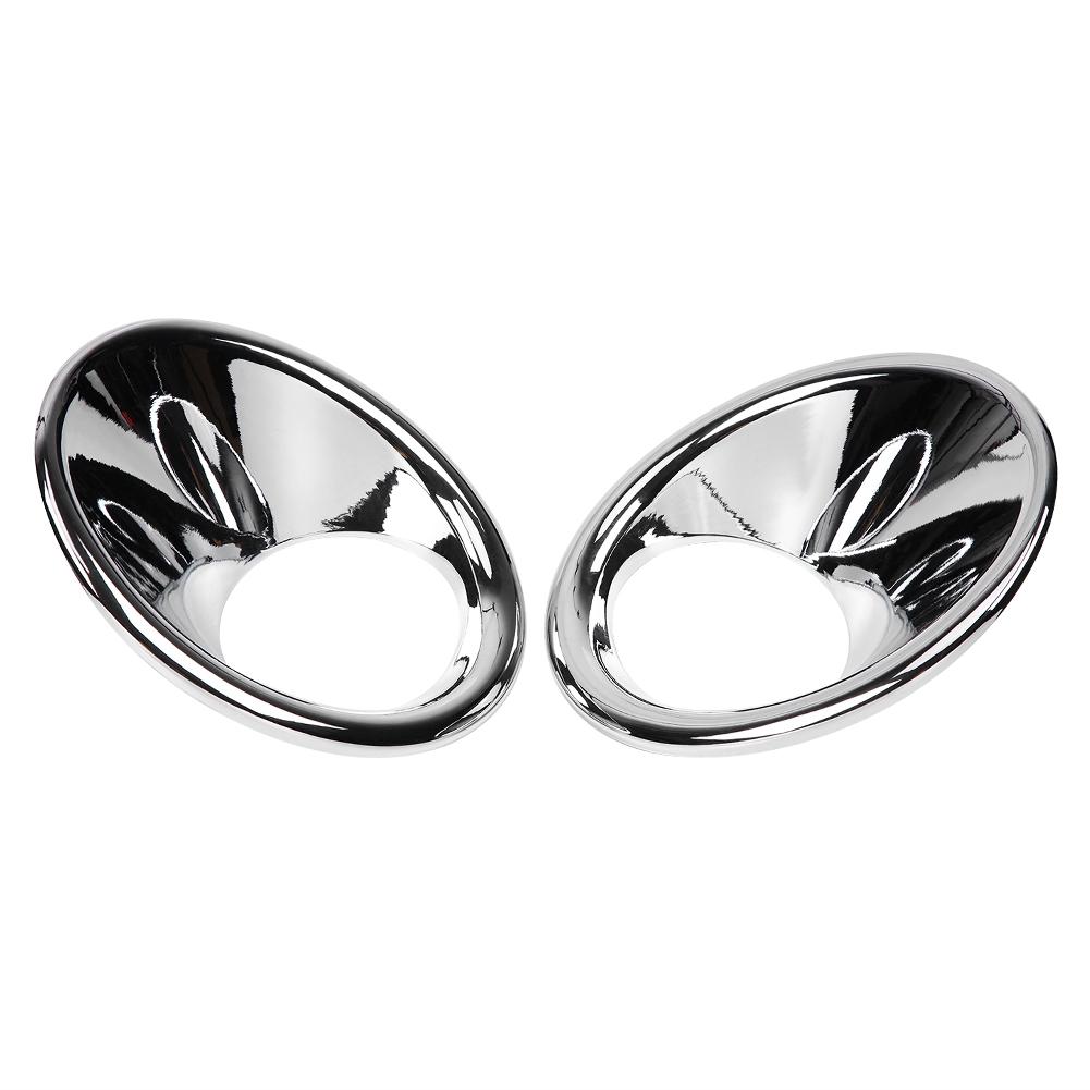 2Pcs Car Front Headlight Fog Lamp Cover Trim Frame Moulding for Suzuki Vitara 16 18