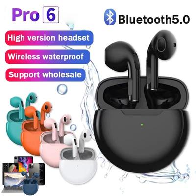 Nová bezdrátová Bluetooth sluchátka Ap 6 s mikrofonem, vodotěsná sportovní sluchátka, sluchátka pro běh a poslech hudby s nabíjecím pouzdrem pro Apple IPhone Xiaomi