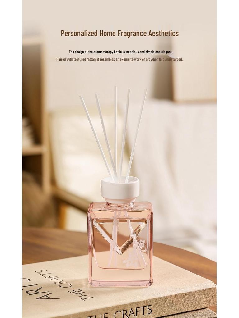 200ml Rattan Aroma Diffuser: Flameless, Long-Lasting Fragrance for Bedroom, Living Room, Office, Bathroom