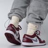Air Jordan 1 Low GS Cherrywood Red Kids Sneakers White Cement-Grey 553560-615