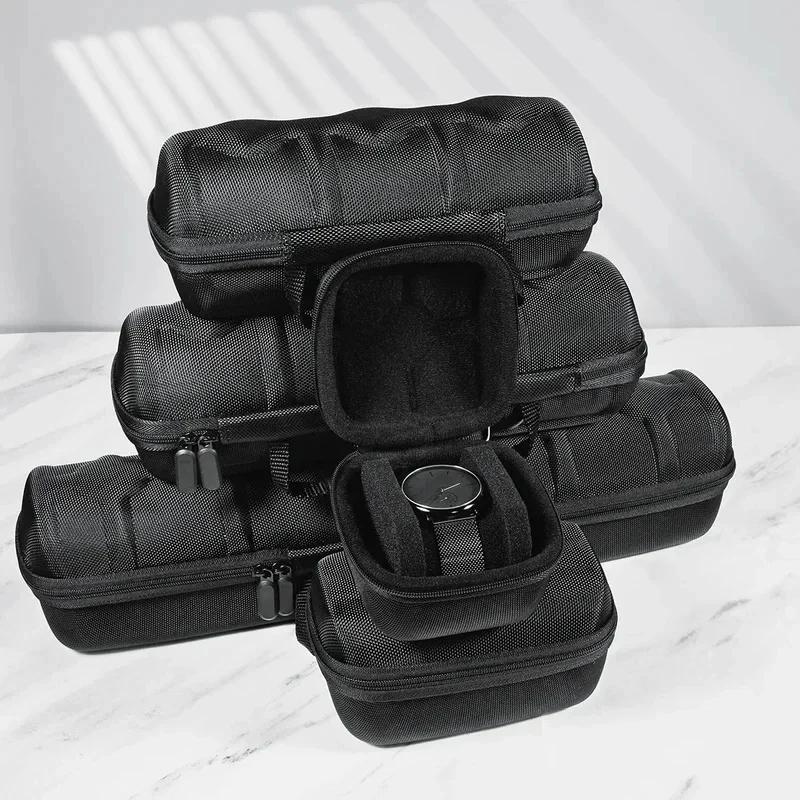 Watch Box Portable Watch Travel Case Storage Organizer Watch Display Holder For Wristwatches & Smart Watches Gift For Men Women
