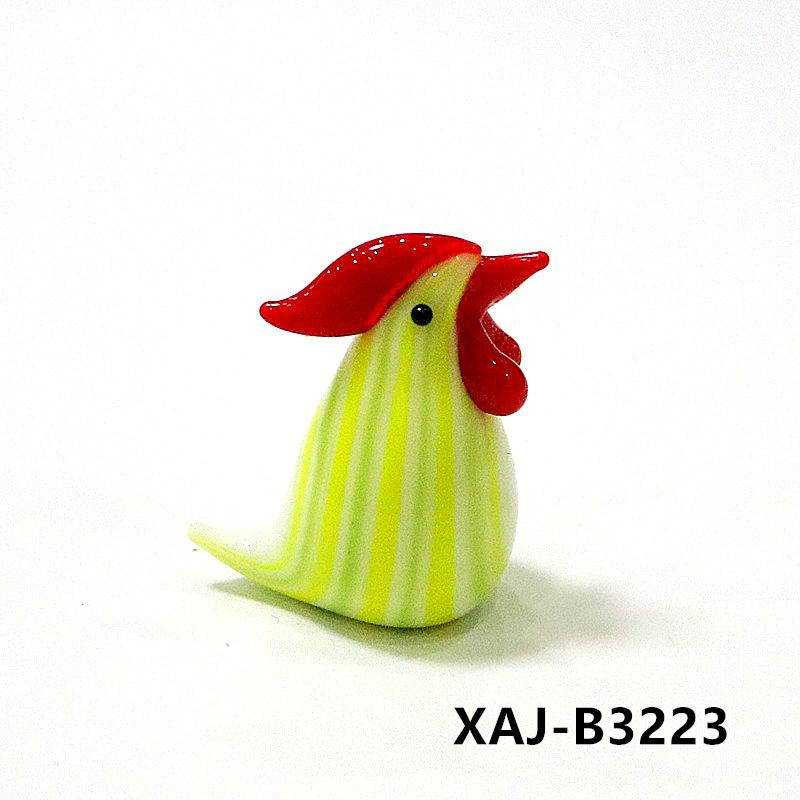 Easter Decor Kawaii Glass Chick Ornaments Cute Animal Mini Figurine for Diy Fairy Garden Dollhouse Home Desk Decoration Supplies