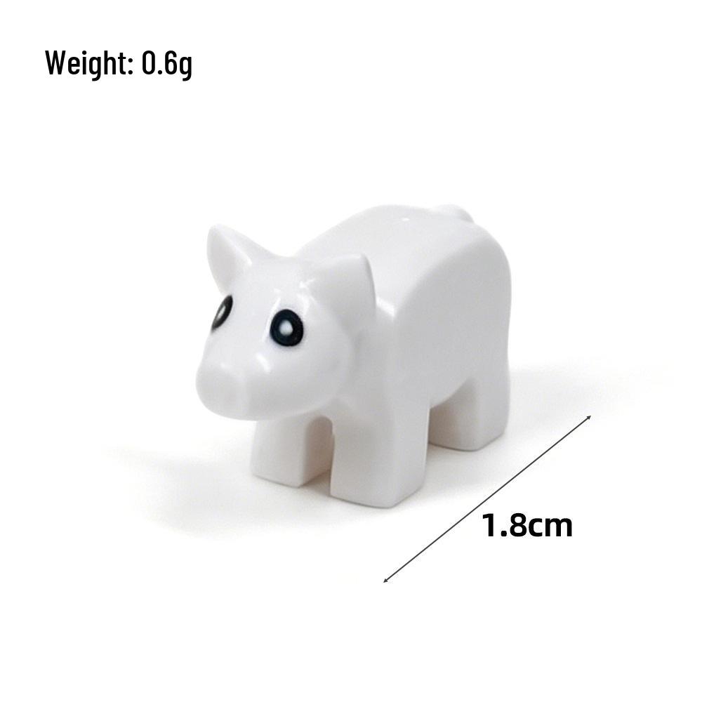 Animal Printed DIY Parts: Goat, Seagull, Penguin, Fish, Sheep - Compatible with MOC Building Block Toys